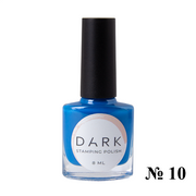 nbmsupply DARK STAMPING POLISH BLUE №10, 8 ML S010 White Smoke
