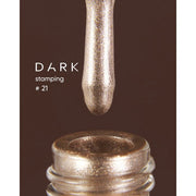 nbmsupply DARK STAMPING POLISH WHITE-GOLD METALLIC №21, 8 ML S021 Dark Slate Gray