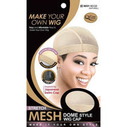 VIP Extensions Qfitt Stretch Mesh Dome Style Wig Cap Hair Accessories Black 5031 BEIGE (NATURAL)
