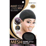 VIP Extensions Qfitt Stretch Mesh Dome Style Wig Cap Hair Accessories Black 5011 BLACK