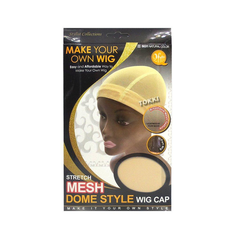 VIP Extensions Qfitt Stretch Mesh Dome Style Wig Cap Hair Accessories Seashell 5011 BLACK,5031 BEIGE (NATURAL),5124 BEIGE (NATURAL) X-LARGE