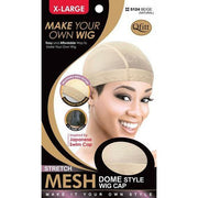 VIP Extensions Qfitt Stretch Mesh Dome Style Wig Cap Hair Accessories Black 5124 BEIGE (NATURAL) X-LARGE