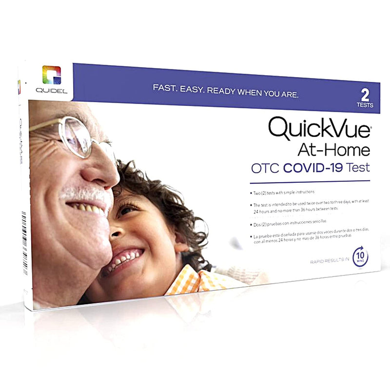 QuickVue QuickVue At-Home OTC COVID-19 Antigen Test Kit, 25 Count Medical Tests White Smoke