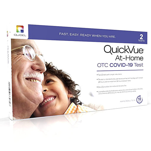 QuickVue QuickVue At-Home OTC COVID-19 Antigen Test Kit, 25 Count Medical Tests White Smoke