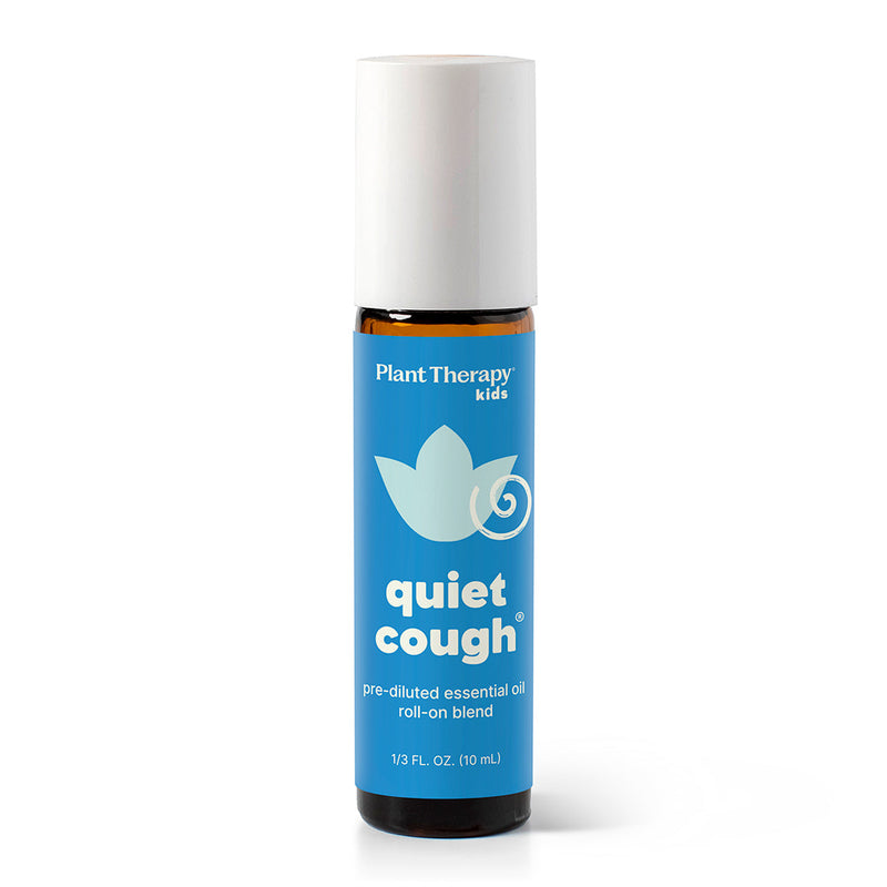 Plant Therapy Quiet Cough® Essential Oil Blend Pre-Diluted Roll-On Essential Oil White Smoke 10 mL