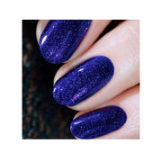UberChic Beauty Quit Yo Witchin - Holographic Polish Regular Polish Midnight Blue