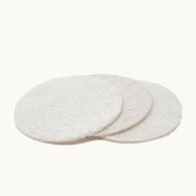 ZeroWasteStore.com Loofah Facial Disc Pack- Exfoliating Loofah Sponge, Round Loofah Disc Skin Care Antique White 5-Pack,10-Pack