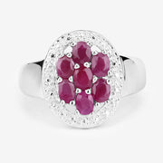 Bids.com 1.54 Carat Genuine Ruby .925 Sterling Silver Ring Rings Lavender size 6.00,size 7.00,size 8.00,size 9.00,size 10.00,size 5.00,size 5.50