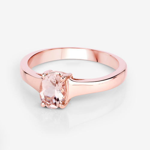 Bids.com 0.70 Carat Genuine Morganite .925 Sterling Silver Ring Rings Lavender size 5.00,size 6.00,size 7.00,size 8.00,size 9.00,size 6.50