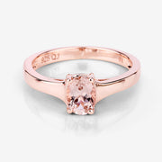 Bids.com 0.70 Carat Genuine Morganite .925 Sterling Silver Ring Rings Lavender size 5.00,size 6.00,size 7.00,size 8.00,size 9.00,size 6.50