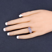Bids.com 1.54 Carat Genuine Tanzanite .925 Sterling Silver Ring Rings Peach Puff size 6.00,size 7.00,size 8.00,size 9.00,size 5.00