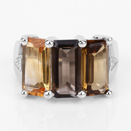 Bids.com 8.17 Carat Genuine Multi Stones .925 Sterling Silver Ring Rings Lavender size 7.00,size 5.00,size 6.00,size 8.00,size 9.00