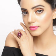 Bids.com 7.52 Carat Genuine Rhodolite .925 Sterling Silver Ring Rings White Smoke size 7.00,size 9.00,size 6.00,size 8.00,size 10.00,size 5.00