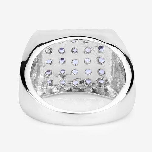 Bids.com 1.75 Carat Genuine Tanzanite .925 Sterling Silver Ring Rings Lavender size 5.00,size 6.00,size 7.00,size 8.00,size 9.00