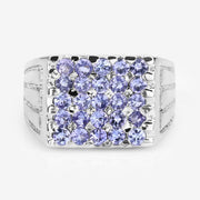 Bids.com 1.75 Carat Genuine Tanzanite .925 Sterling Silver Ring Rings Light Gray size 5.00,size 6.00,size 7.00,size 8.00,size 9.00
