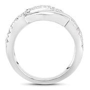 Bids.com 0.47 Carat Genuine White Diamond .925 Sterling Silver Ring Rings White Smoke size 5.00,size 6.00,size 7.00,size 8.00,size 9.00
