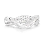 Bids.com 0.47 Carat Genuine White Diamond .925 Sterling Silver Ring Rings Light Gray size 5.00,size 6.00,size 7.00,size 8.00,size 9.00