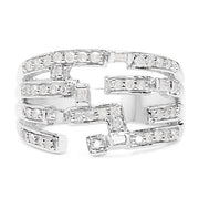 Bids.com 0.60 Carat Genuine White Diamond .925 Sterling Silver Ring Rings White Smoke size 9.00,size 6.00,size 7.00,size 8.00