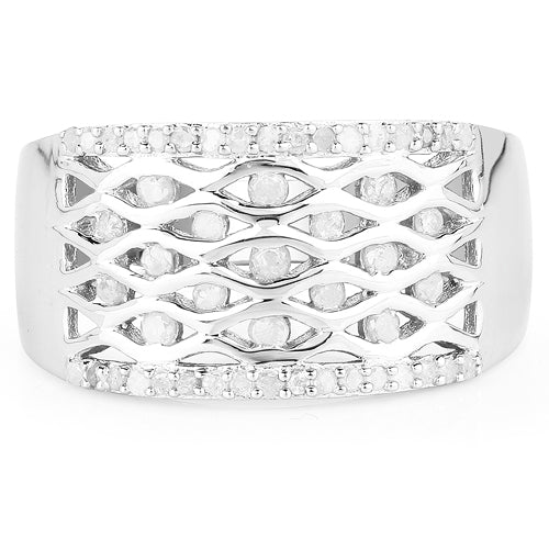 Bids.com 0.41 Carat Genuine White Diamond .925 Sterling Silver Ring Rings Lavender size 6.00,size 8.00,size 7.00,size 9.00,size 5.00