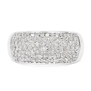 Bids.com 0.96 Carat Genuine White Diamond .925 Sterling Silver Ring Rings Gray size 6.00,size 8.00,size 9.00,size 7.00
