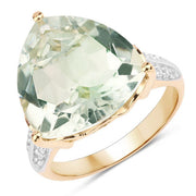 Bids.com 8.08 Carat Genuine Green Amethyst and White Topaz .925 Sterling Silver Ring Rings White Smoke size 6.00,size 7.00,size 8.00,size 9.00,size 5.00,size 10.00,size 11.00