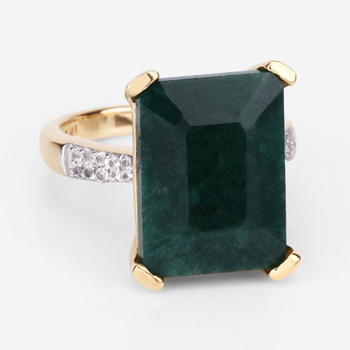 Bids.com 7.64 Carat Dyed Emerald and White Diamond .925 Sterling Silver Ring Rings Lavender size 7.00,size 8.00,size 9.00,size 10.00,size 5.00,size 6.00,size 6.50