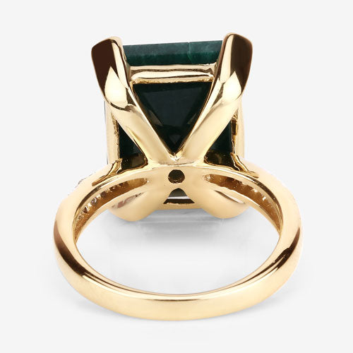 Bids.com 7.64 Carat Dyed Emerald and White Diamond .925 Sterling Silver Ring Rings White Smoke size 7.00,size 8.00,size 9.00,size 10.00,size 5.00,size 6.00,size 6.50