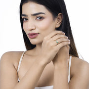 Bids.com 0.35 Carat Genuine Zambian Emerald and White Diamond 14K Yellow Gold Ring Rings White Smoke size 5.00,size 6.00,size 7.00,size 8.00,size 9.00