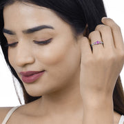 Bids.com 1.02 Carat Genuine Ruby and White Diamond 14K White Gold Ring Rings Tan size 6.00,size 7.00,size 8.00