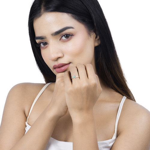 Bids.com 0.51 Carat Genuine Zambian Emerald and White Diamond 14K Yellow Gold Ring Rings White Smoke size 6.00,size 7.00,size 8.00,size 5.00,size 9.00