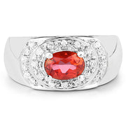 Bids.com 1.37 Carat Genuine Pink Topaz and White Cubic Zirconia .925 Sterling Silver Ring Rings Lavender size 5.00,size 11.00,size 6.00,size 6.50,size 7.00,size 8.00,size 9.00
