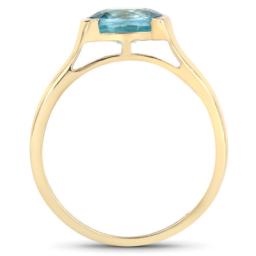 Bids.com 2.00 Carat Genuine Blue Zircon .925 Sterling Silver Ring Rings White Smoke size 5.00,size 6.00,size 7.00,size 8.00,size 9.00