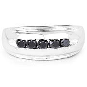 Bids.com 0.50 Carat Genuine Black Diamond .925 Sterling Silver Ring Rings Lavender size 7.00,size 10.00,size 6.00,size 8.00,size 9.00,size 11.00,size 12.00