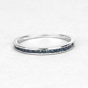 Bids.com 0.20 Carat Genuine Blue Diamond .925 Sterling Silver Ring Rings White Smoke size 7.00,size 8.00,size 9.00,size 5.00,size 5.50,size 6.50,size 7.75,size 8.50,size 6.00,size 6.75,size 10.50,size 10.75,size 10.00