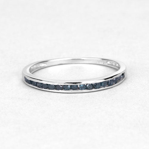 Bids.com 0.20 Carat Genuine Blue Diamond .925 Sterling Silver Ring Rings White Smoke size 7.00,size 8.00,size 9.00,size 5.00,size 5.50,size 6.50,size 7.75,size 8.50,size 6.00,size 6.75,size 10.50,size 10.75,size 10.00