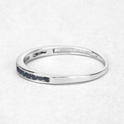 Bids.com 0.20 Carat Genuine Blue Diamond .925 Sterling Silver Ring Rings White Smoke size 7.00,size 8.00,size 9.00,size 5.00,size 5.50,size 6.50,size 7.75,size 8.50,size 6.00,size 6.75,size 10.50,size 10.75,size 10.00