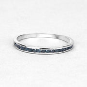Bids.com 0.20 Carat Genuine Blue Diamond .925 Sterling Silver Ring Rings White Smoke size 7.00,size 8.00,size 9.00,size 5.00,size 5.50,size 6.50,size 7.75,size 8.50,size 6.00,size 6.75,size 10.50,size 10.75,size 10.00