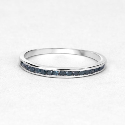 Bids.com 0.20 Carat Genuine Blue Diamond .925 Sterling Silver Ring Rings White Smoke size 7.00,size 8.00,size 9.00,size 5.00,size 5.50,size 6.50,size 7.75,size 8.50,size 6.00,size 6.75,size 10.50,size 10.75,size 10.00