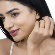 Bids.com 0.18 Carat Genuine Zambian Emerald and White Diamond 14K White Gold Ring Rings Tan size 5.00,size 6.00,size 7.00,size 8.00,size 9.00