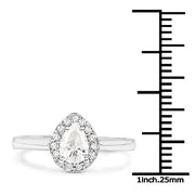 Bids.com 14K White Gold 0.64 Carat Genuine White Diamond Ring Rings White Smoke size 7.00,size 6.00,size 8.00