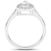 Bids.com 14K White Gold 0.63 Carat Genuine White Diamond Ring Rings White Smoke size 7.00,size 6.00,size 8.00,size 5.00,size 9.00,size 10.00