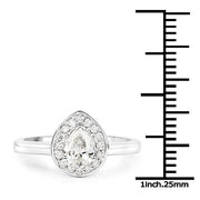 Bids.com 14K White Gold 0.64 Carat Genuine White Diamond Ring Rings White Smoke size 7.00,size 6.00,size 8.00
