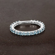 Bids.com 0.94 Carat Genuine Swiss Blue Topaz .925 Sterling Silver Ring Rings Dark Slate Gray size 7.00,size 6.00,size 8.00,size 5.00,size 9.00