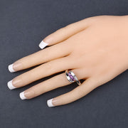 Bids.com 0.54 Carat Genuine Amethyst .925 Sterling Silver Ring Rings Dark Slate Gray size 11.00,size 11.50,size 12.00,size 12.50,size 6.00,size 7.00,size 8.00,size 9.00,size 5.00,size 13.00,size 14.00