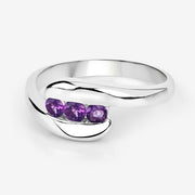 Bids.com 0.54 Carat Genuine Amethyst .925 Sterling Silver Ring Rings White Smoke size 11.00,size 11.50,size 12.00,size 12.50,size 6.00,size 7.00,size 8.00,size 9.00,size 5.00,size 13.00,size 14.00