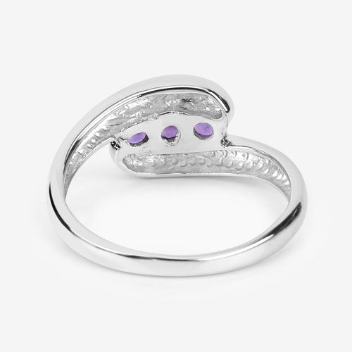Bids.com 0.54 Carat Genuine Amethyst .925 Sterling Silver Ring Rings White Smoke size 11.00,size 11.50,size 12.00,size 12.50,size 6.00,size 7.00,size 8.00,size 9.00,size 5.00,size 13.00,size 14.00