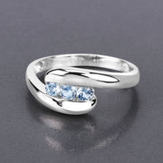Bids.com 0.74 Carat Genuine Blue Topaz .925 Sterling Silver Ring Rings Dim Gray size 11.00,size 12.00,size 13.00,size 14.00,size 6.00,size 7.00,size 8.00,size 9.00,size 5.00,size 12.50