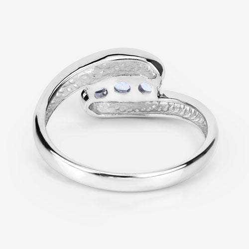 Bids.com 0.74 Carat Genuine Blue Topaz .925 Sterling Silver Ring Rings White Smoke size 11.00,size 12.00,size 13.00,size 14.00,size 6.00,size 7.00,size 8.00,size 9.00,size 5.00,size 12.50