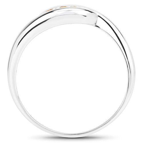 Bids.com 0.55 Carat Genuine Citrine .925 Sterling Silver Ring Rings White Smoke size 5.00,size 6.00,size 7.00,size 8.00,size 9.00,size 11.00,size 11.50