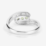 Bids.com 0.56 Carat Genuine Peridot .925 Sterling Silver Ring Rings White Smoke size 13.00,size 14.00,size 11.00,size 12.00,size 6.00,size 7.00,size 8.00,size 9.00,size 6.50,size 5.00,size 12.50